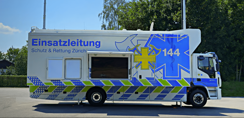 Mobile Einsatzzentrale Schutz und Rettung Zürich